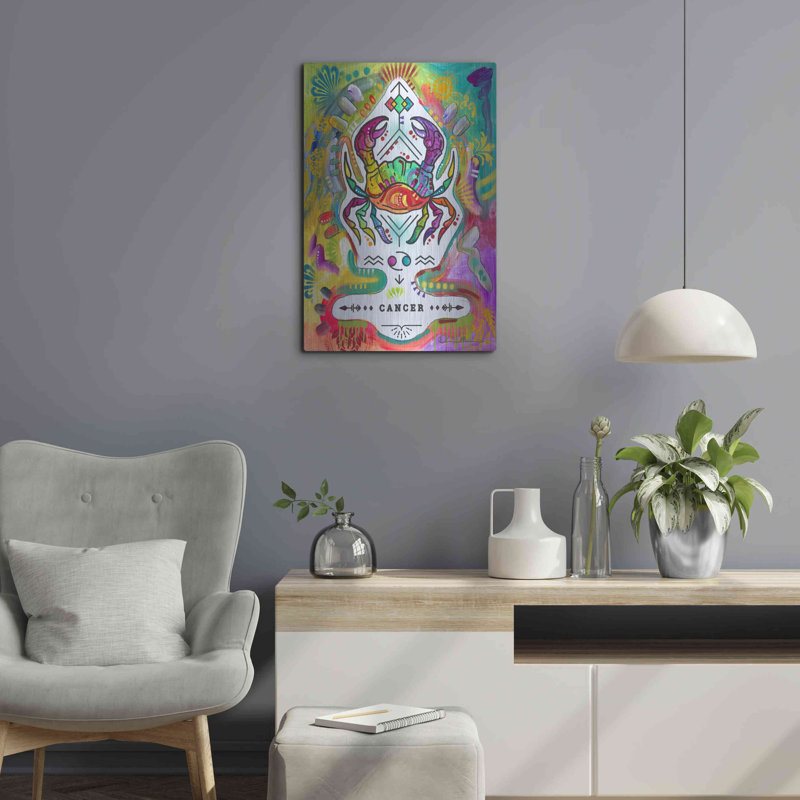 Luxe Art «Cancer» par Dean Russo, métal «Cancer» par Dean Russo, H 24 po x l 16 po