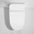 Basic Smart Toilet Tankless Auto-Open Flushing Foot Sensor Soft Closing Seat White (No Bidet Function)