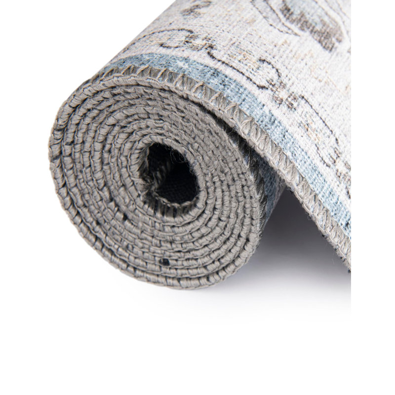 Bungalow Rose Dinah Timeless Rug, Rond 5 pi 1 po x 5 pi 1 po