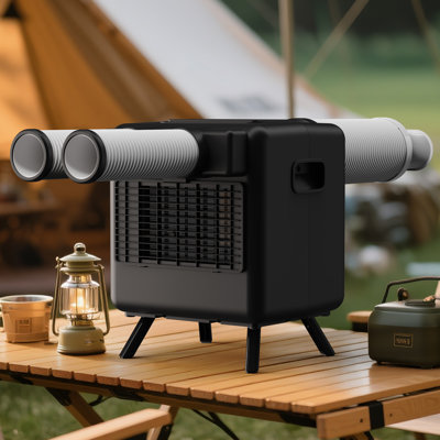 Tente climatiseur Climatiseur portatif 3300BTU Climatiseur tente de camping noir événement extérieur