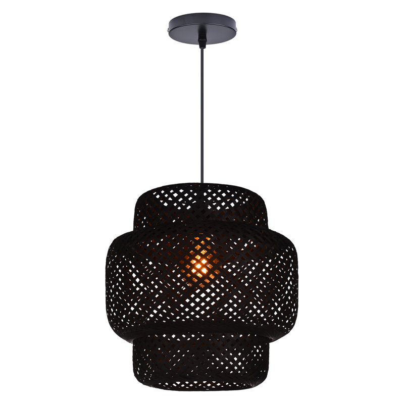 Luminaire suspendu 1 lumière Haveman, H 13,78 po x l 13,78 po x P 13,78 po