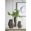Vase ovale en aluminium