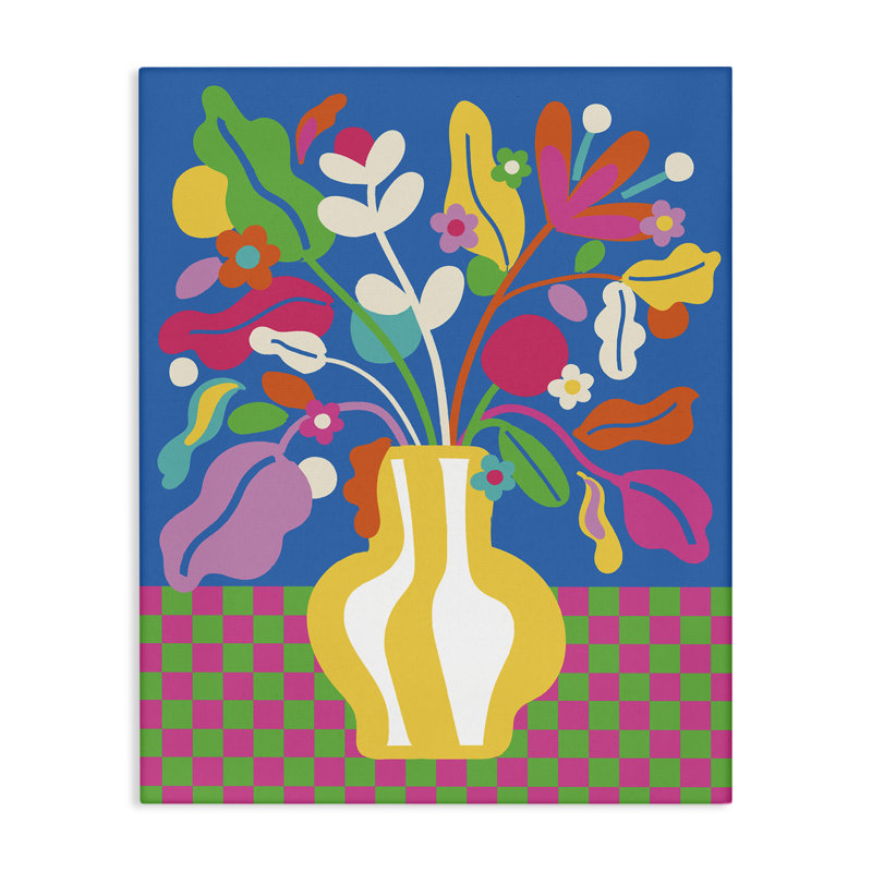 «Vivid Bloom Bouquet», art mural par Lisa Perry White, H 20 po x l 16 po