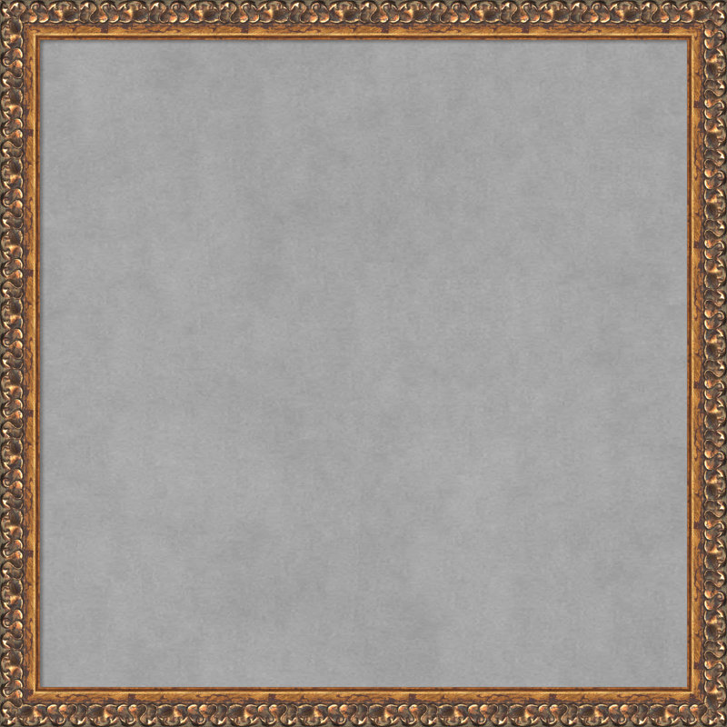 Tableau magnétique encadré bronze antique, H 22 po x l 22 po
