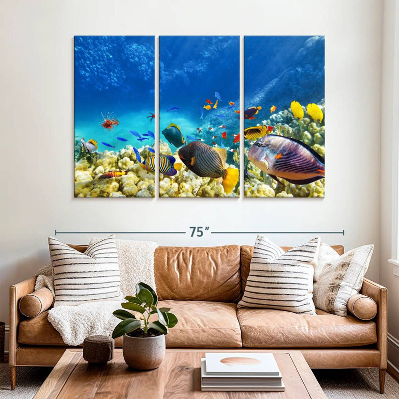 Marine Life, 42" H x 65" W
