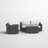 Dayse Wicker Fully Assembled 3 - Person Seating Group with Cushions-381510877