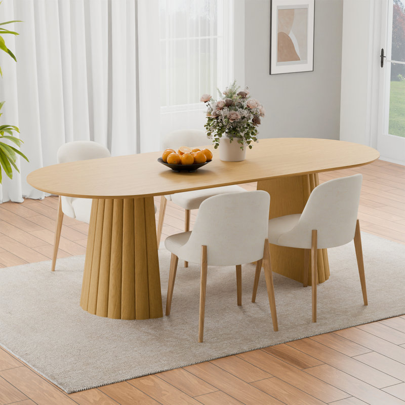 Table de salle à manger 79 po, Bois de chêne