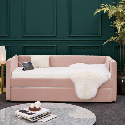 Lit de jour en velours Emerald