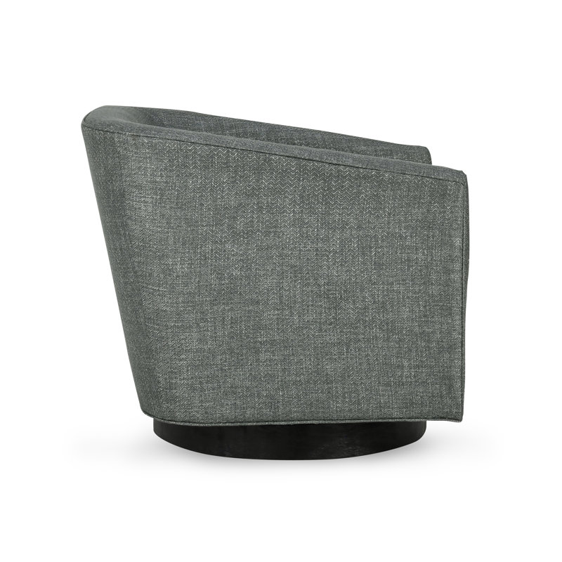 Leroy Swivel Barrel Chair, Taupe Twill