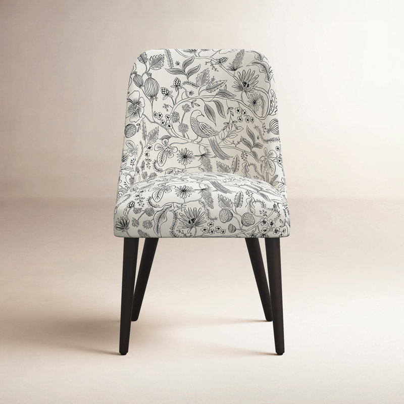 Chaise Clare, Volière RPC noir et lin crème