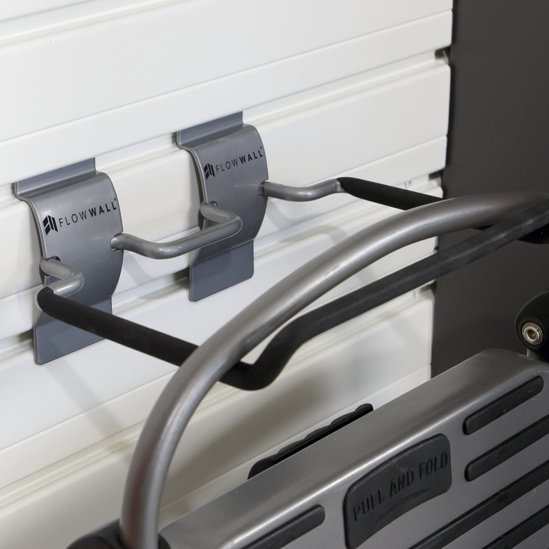Flow Wall Complete Workstation, Silver