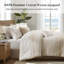Ensemble de literie surdimensionnée en coton pour grand lit, style campagne moderne avec coussins décoratifs