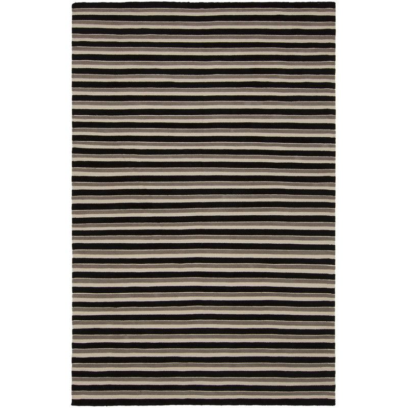 Tapis de zone rayée brun/brun clair Jessia, 7 pi 9 po X 10 pi 6 po