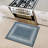 Ottohome Non-Slip Bordered Area Rug For Living Room, Hallway, Entryway Rug, Blue-1233561624