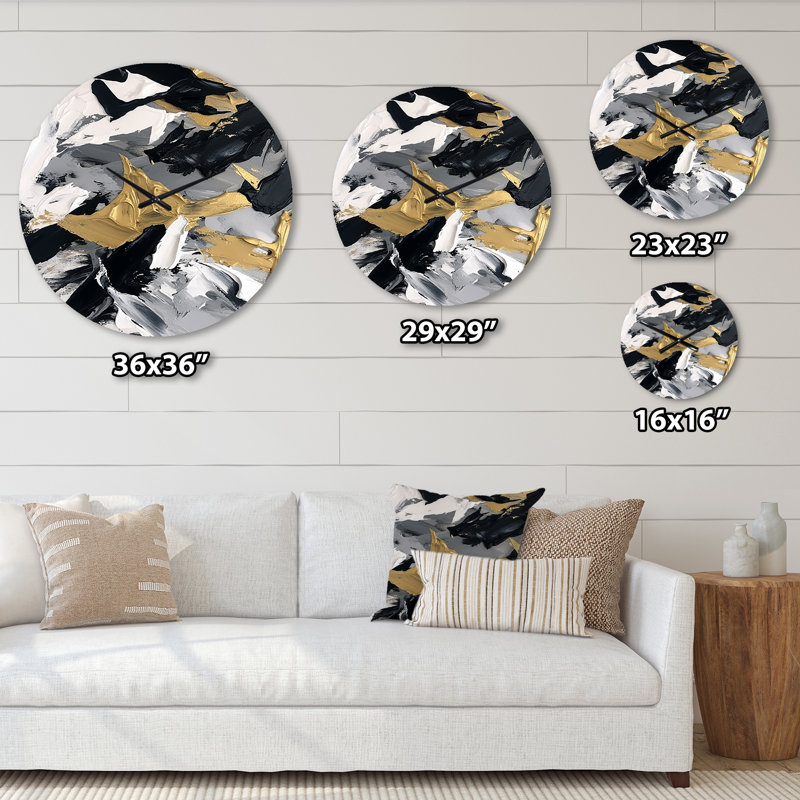 Horloge murale Waves Of Midnight Passion, Grand