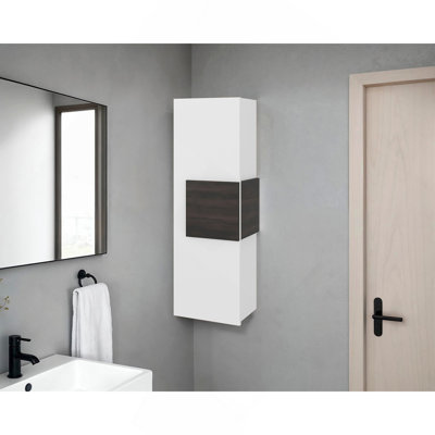 Armoire à pharmacie blanche avec 3 tablettes intérieures