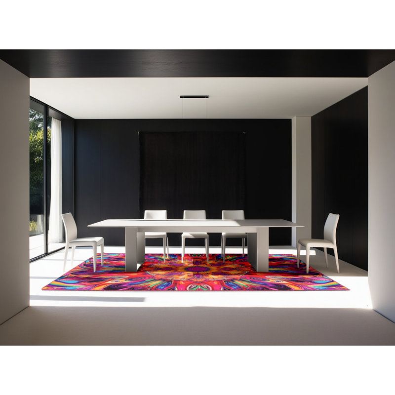 Neon Reverie Rug, Square 7'