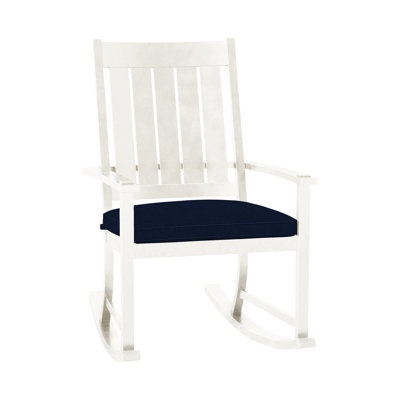 Chaise berçante extérieure à lattes Club Wrought