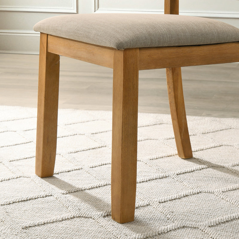 Chaise d'appoint rembourrée Ebbert, Cottage Oak