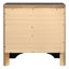 Ensemble de chambre à coucher 3 pièces Isadora noir, format King oriental, comprenant un lit de rangement, une commode et une table de chevet.