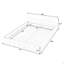 Structure de lit tapissier grand format avec tissu épais, lit plateforme grand format en chenille avec tête de lit et structure solide-30269595