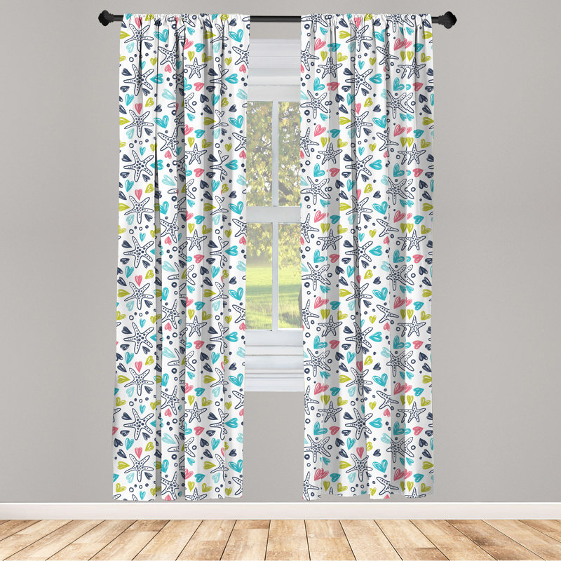 East Urban Home Semi-Sheer Rod Pocket Sliding Panel, 28" x 63"