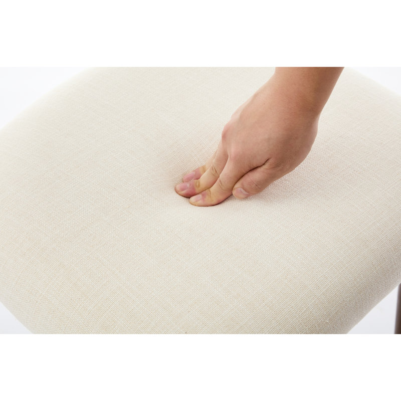 Chaises de salle à manger modernes modernes en métal beige de 2 pour la cuisine et le café, espace mince - Efficace avec grain de bois, structure, surface facile à nettoyer
