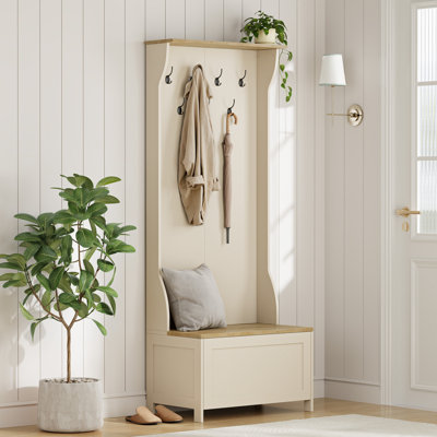 Ash Hall Hall Tree 71cm Wide with Bench and Shoe Storage