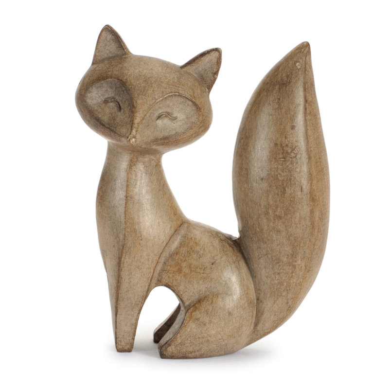 Figurine moderne renard (ensemble de 2)