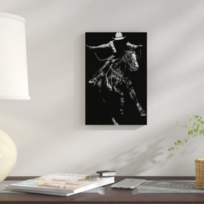 « scratching rodeo iii », impression sur toile