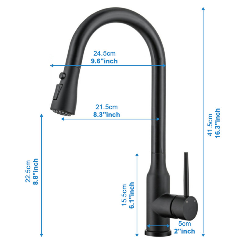Belfry Bathroom Faer Pull Out Kitchen Faucet