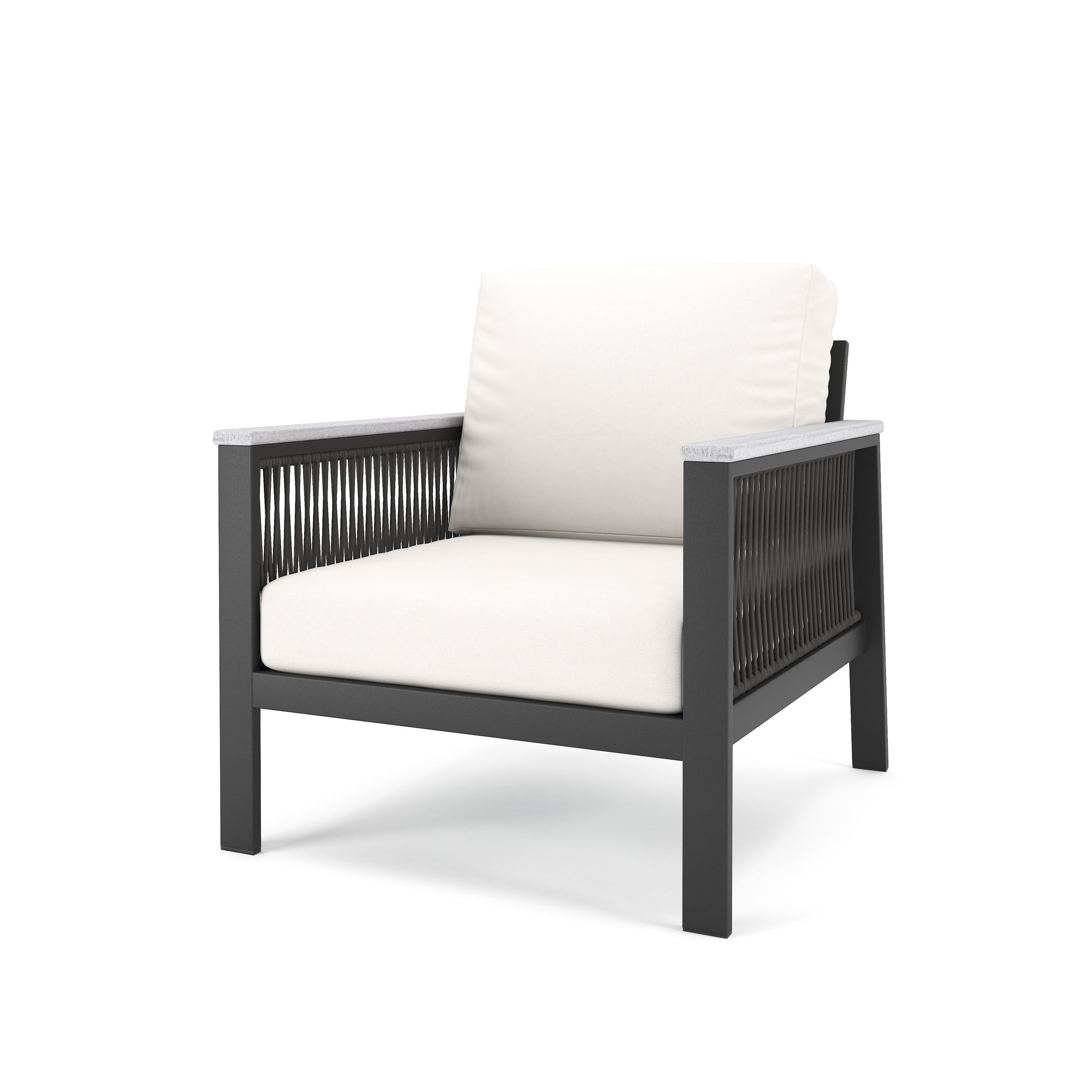 Townsend Patio Chair with Sunbrella® Cushions, Canvas White Sunbrella® Canvas