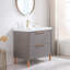 Ensemble de meuble-lavabo simple autoportant 32 tiroirs 32 po avec plateau en céramique