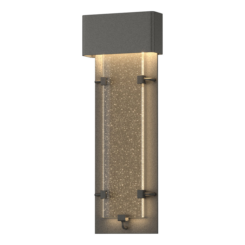 Plafonnier encastré d'extérieur Ursa, H 26,7 po x l 9,5 po x P 3,7 po, Fer naturel côtier