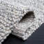 Tapis gris clair / ivoire fait à la main Elle-1326319122