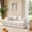 Canapé modulable, canapé convertible 2 places à assise profonde et coussins décoratifs-133070282