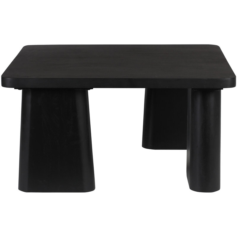 Prudence Solid Wood Single Coffee Table, Black