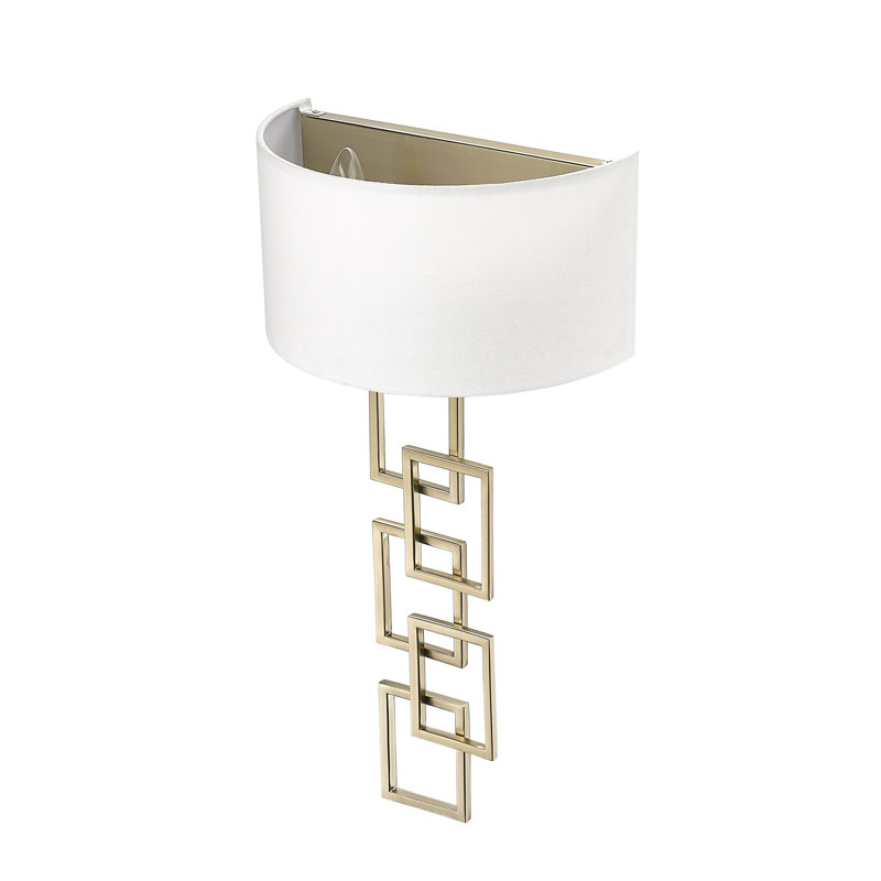 Grande applique encastrée en acier avec abat-jour de 25,38 po Yohji