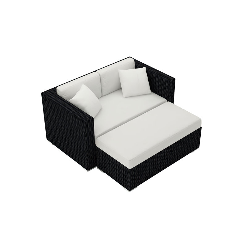 Urbana Outdoor 2 - Seat Patio Daybed, Canvas Natural Sunbrella® Canvas