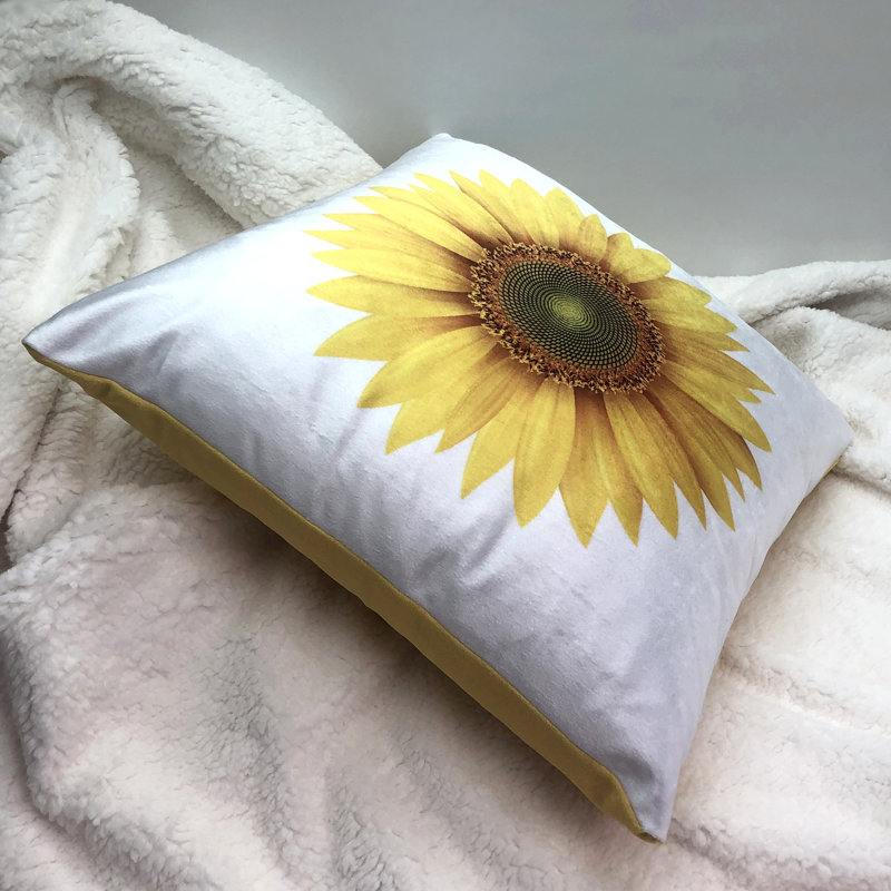 Floral Reversible Throw Pillow