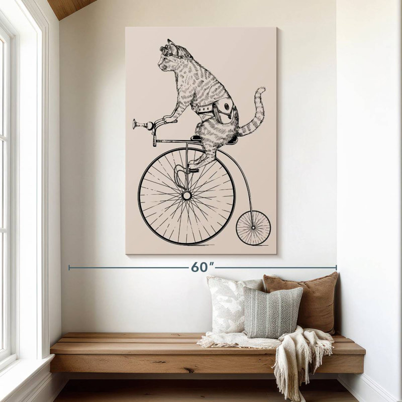Mehar Steampunk Cat, 51" H x 34" W