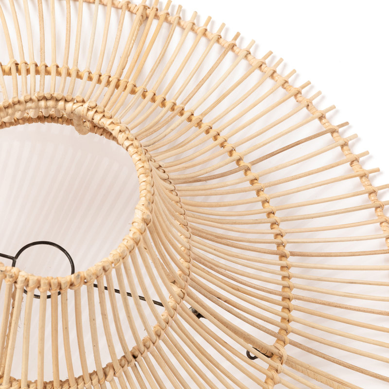 Rattan Novelty Lamp Shade ( Uno ) in Natural, 40" H x 60" W x 60" D