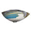 Murano Glass Asymmetrical Shell Vessel Bathroom Sink