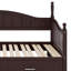 Lit de jour en bois avec couchette, lit de jour extensible avec deux tiroirs de rangement-324158091