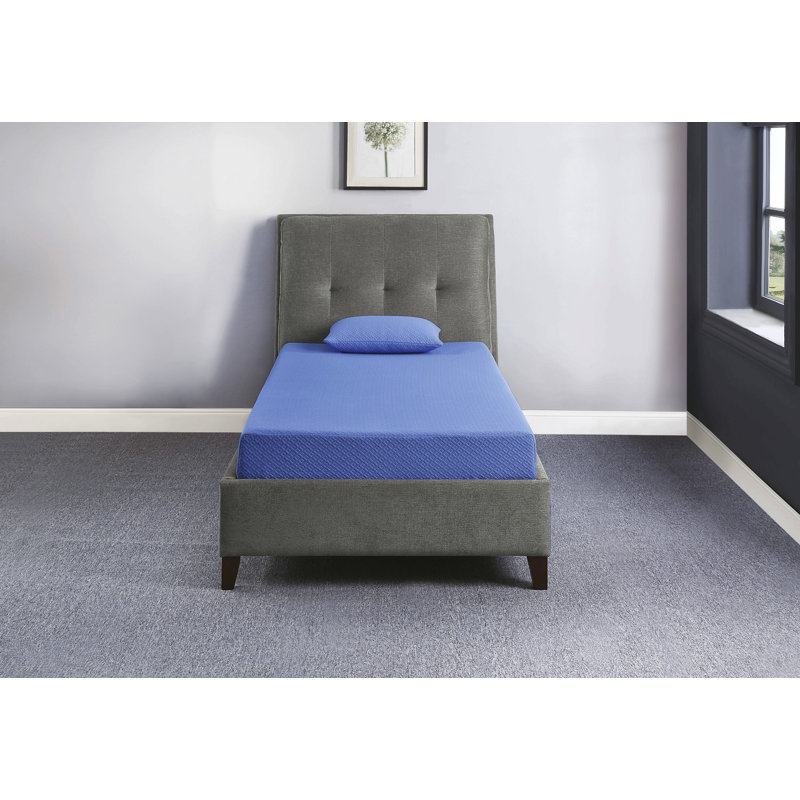 Matelas et ensemble de coussins en mousse viscoélastique imprégnée de gel, matelas dans une boîte, Lit double