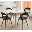 Modern Dining Chairs - Plastic Chairs - Openwork - Metal Legs-2078454363