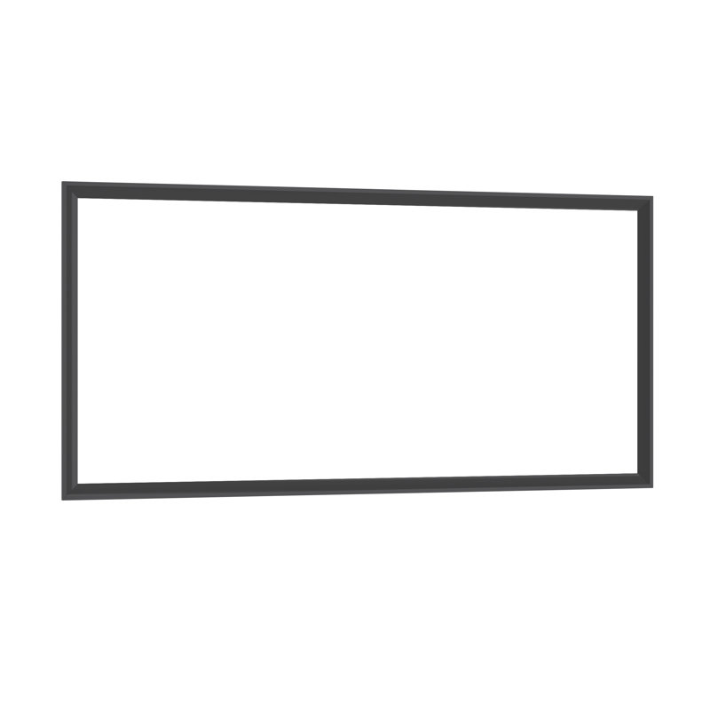 Modern Rectangle Mirror, Black