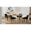 Chaises de salle à manger rembourrées en similicuir de polyuréthane moderne-1131926687