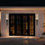 Applique murale Wigfall III à DEL avec colonne en cristal Wispy haute, conception de torche moderne, 3-CCT, à intensité variable, classé Wet, ADA