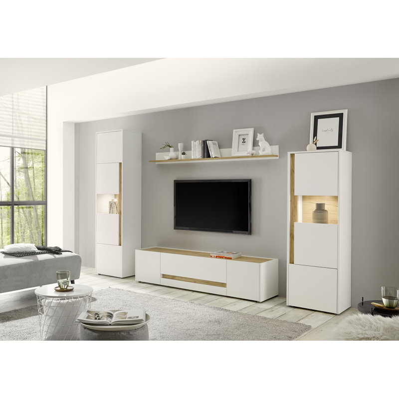 Bridgeview Unfinished Entertainment Centre for TVs up to 65", White